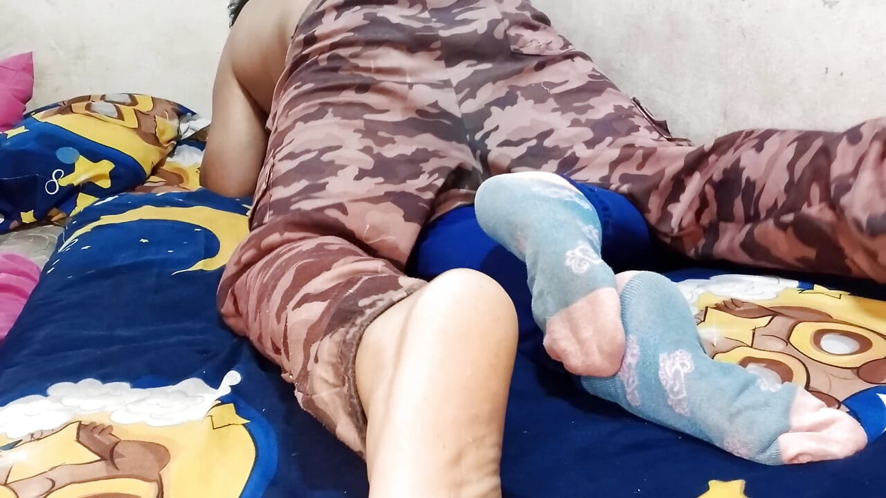 I fuck my stepsister's while she's taking a break on her bed