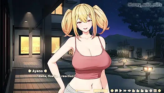 Beni odamda yakalıyor ve büyük göğüsleriyle bana binmeye başlıyor // summer clover