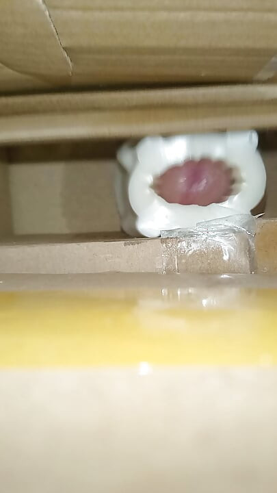 Cum inside homemade silicone pussy 4