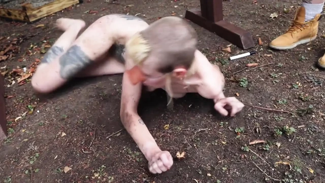 Naked Humiliation Girl Is Put in Stocks & Degraded