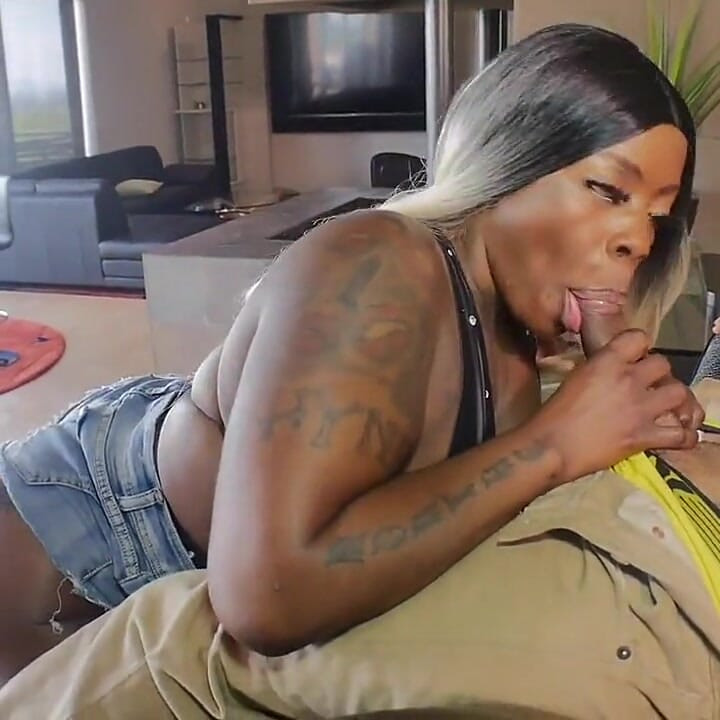 Majiik Comes All Over Thick Black Girls Back