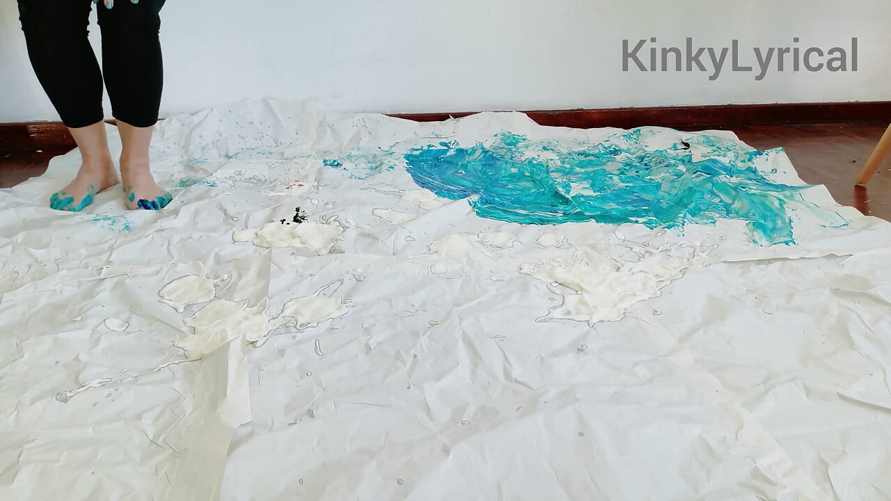 Foot Art - Painting with Feet