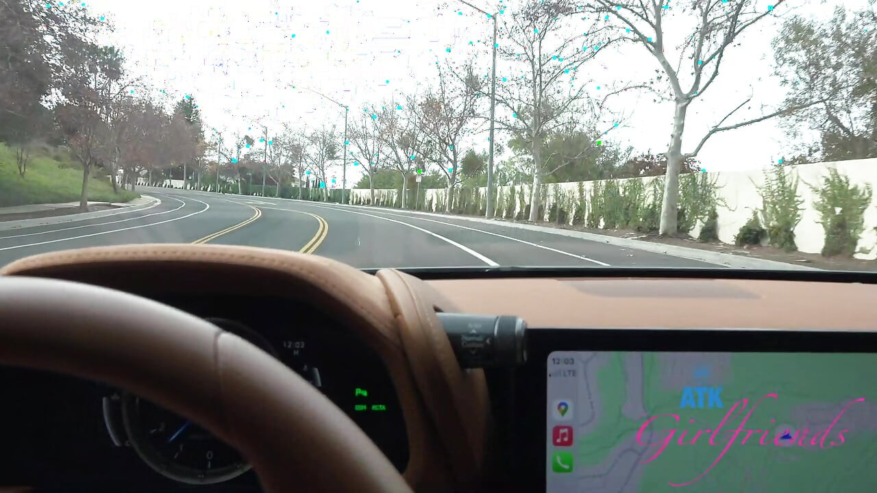 POV Date Night Roadhead with Amateur Cecelia Taylor – She Gives Amazing Blowjob in the Car