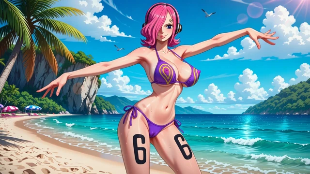 One Piece Babes - One Piece female characters dancing in bikini topless and nude