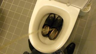 Piss in co-workers high heels