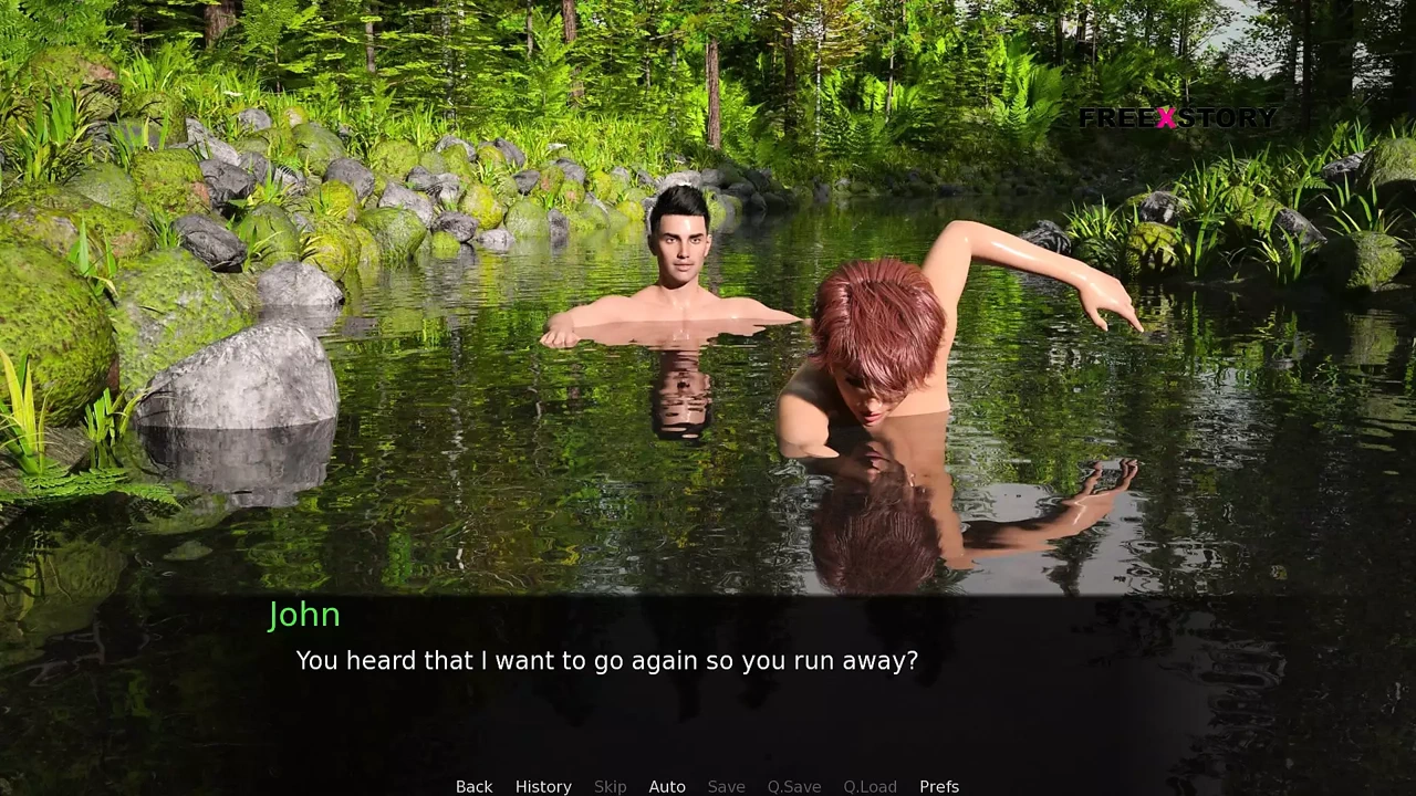 Dusklight Manor – Sex Scene 9 – Jhon Having Fun with Audrey & Lizzie and Fucked Audrey Inside River