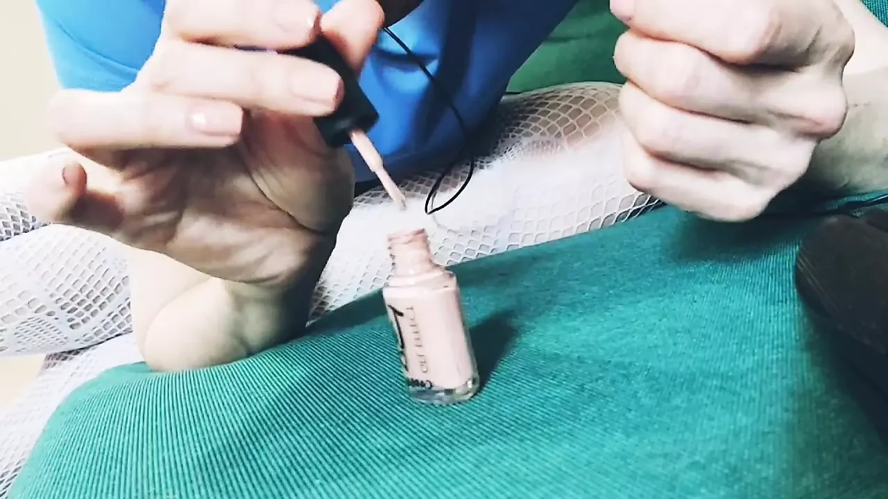 मैंने अपने नाखूनों को चित्रित किया। Asmr