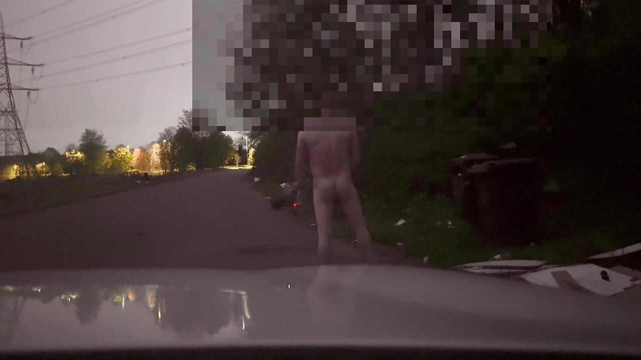 Naked jerk in road pt2