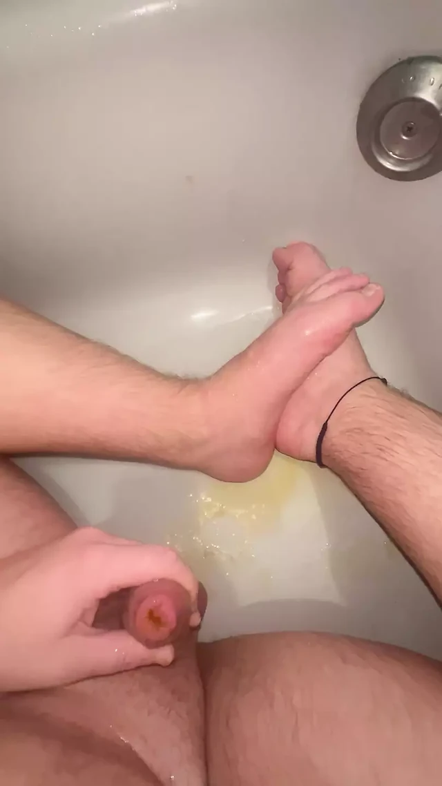 pissing in the shower