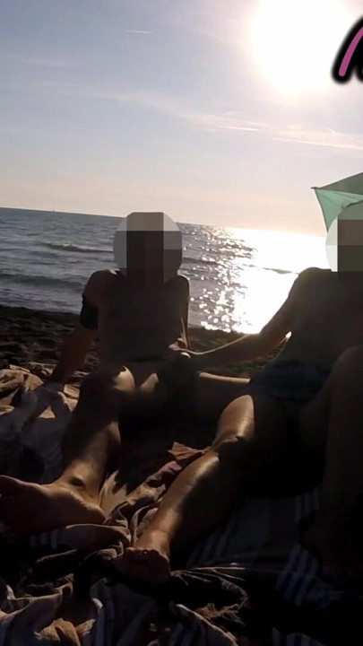French Teacher Risky Public Masturbation Caught on Crowded Beach Helps Squirt Extreme Cumshot MissCreamy | Clip 1