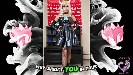 Göttin Seltenheit strippt für dich als Bowsette