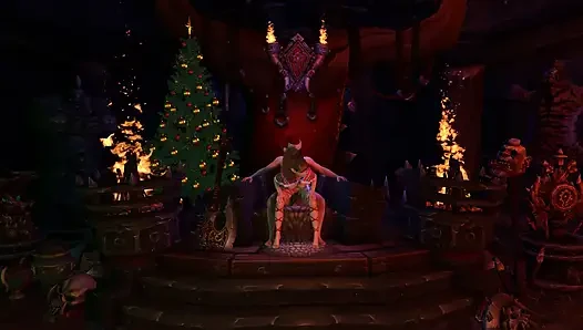Sexy Elf Girl Tells Santa What She Wants for Christmas