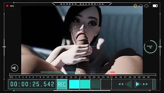 Zero-G Deepthroat & Anal on Orbital Station Japanese Echo Takes Hard Assfuck in Space Before Back Cumshot