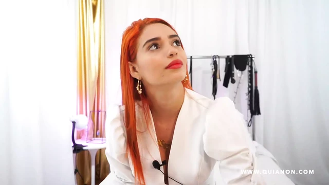 Quianon - The sexy Miranda Banks in her first porn audition in my office