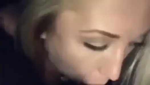 Quick suck from a blonde