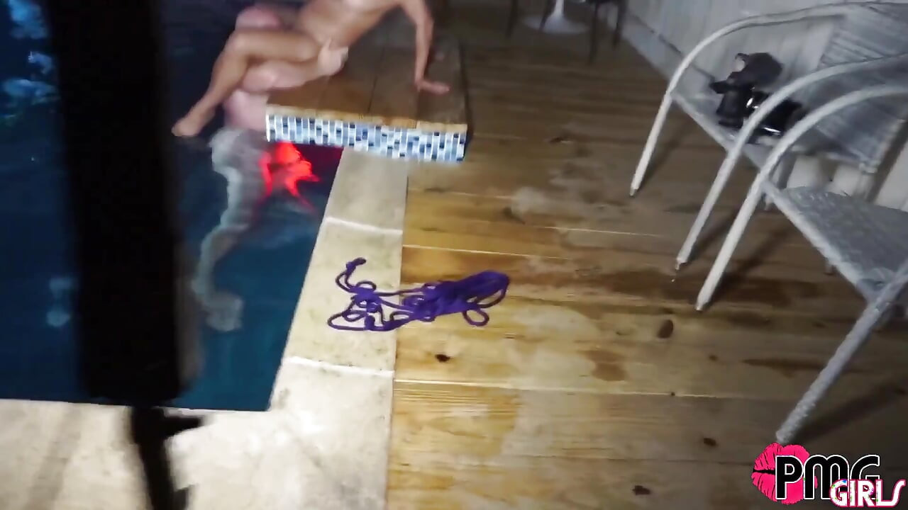 Asian MILF Song Lee and BWC Thor Johnson fuck in the pool