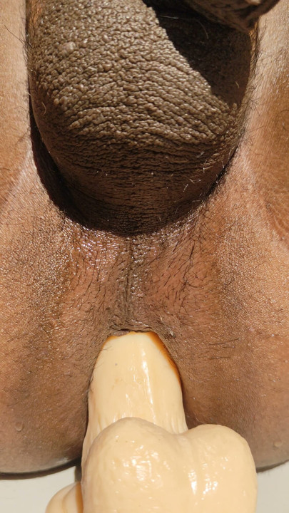Anal toy in the ass