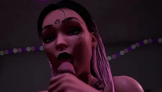 Hot teen fucked while her roommate watches them 3D Hentai