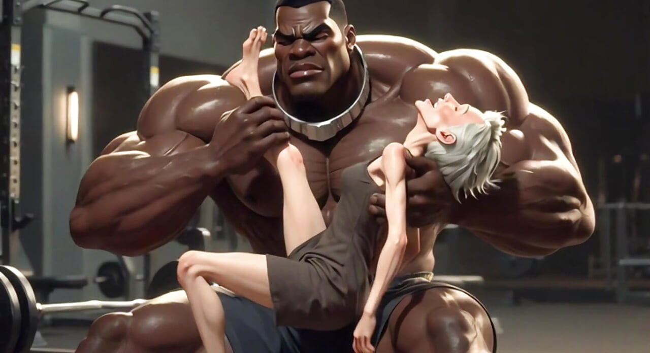 Granny Moaning in Pleasure - Strong Black Man Sucking Her Feet