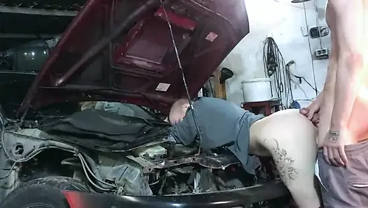 Sexy Mechanic Vilu Vidish Gets Pounded Toyota Ae101