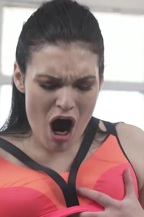 Hannah Vivienne takes a hard pounding at the gym