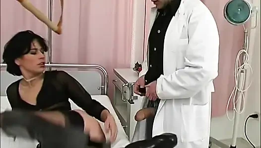 Enema Doctor Fucking Sexy Bitch in Hospital - Liters of Hot Enema