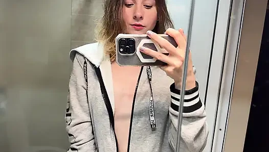 Gray Shirt Pixie Steamy Bath - Soapy Tease to Floor Ride