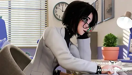 Schätzchen mit dickem arsch wird von dominant futa hart gedehnt & nach analem creampie tropft