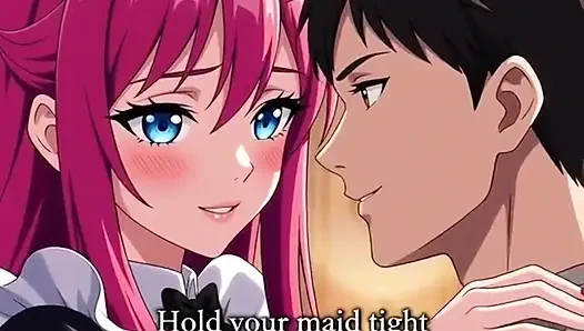 Sexy 3D Anime Maid gives her master  unforgettable pleasure