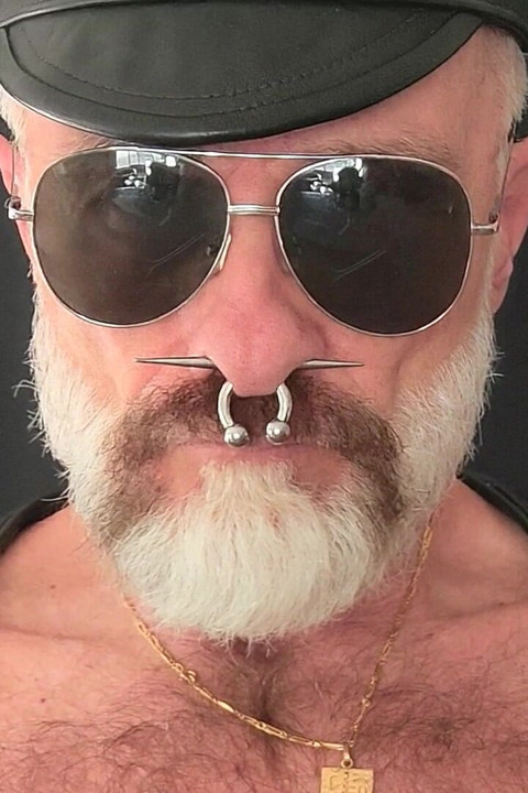 Tit Pig Smoking His Pipe While Playing with Tits and Cock
