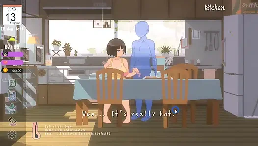 Хентай игра - интенсивный летний секс грудастой женщины в деревне