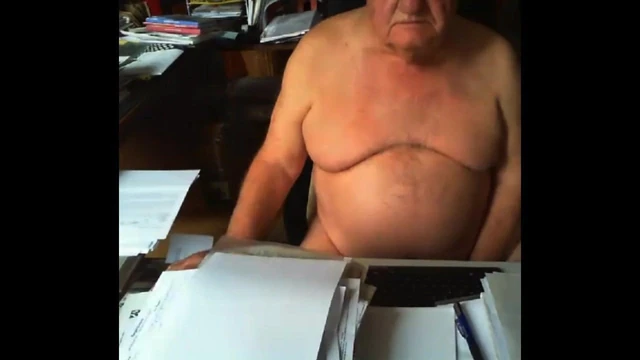 grandpa stroke on webcam