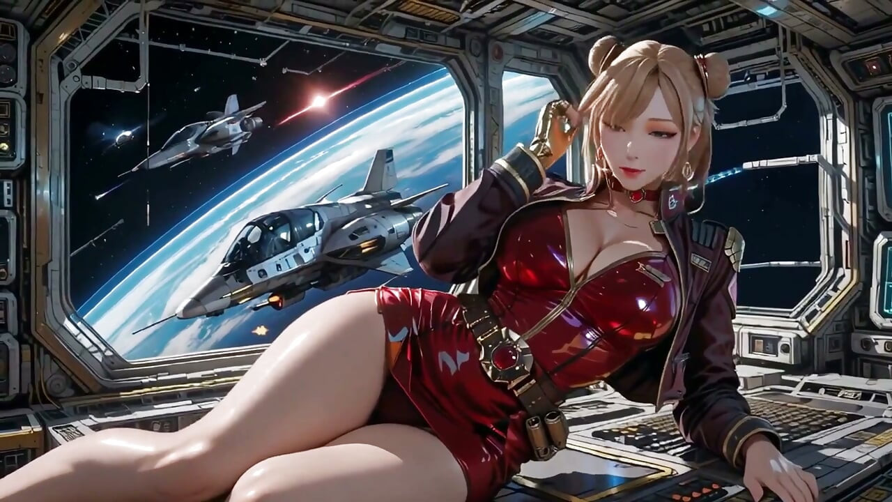 星艦紅甲金髮指揮官的私密凝視！