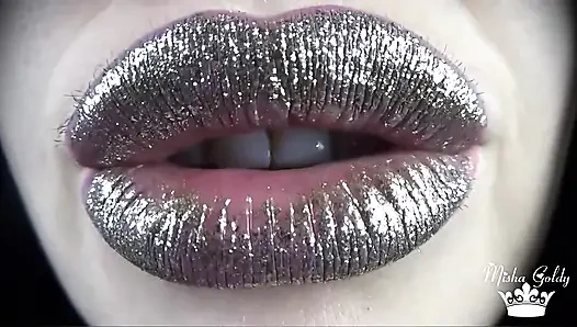 Büyük parlak dudaklarım için pop: boşalma geri sayım!