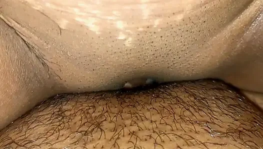 Cum inside the pussy fucking with oil