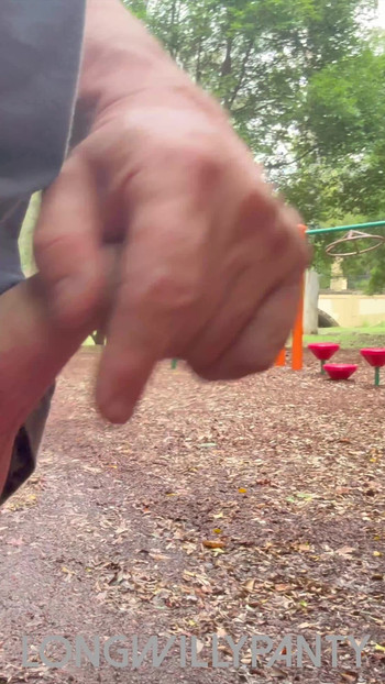 Straight guy walks around with his big balls hanging out