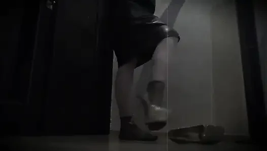 Mesmerizing shiny nylon socks