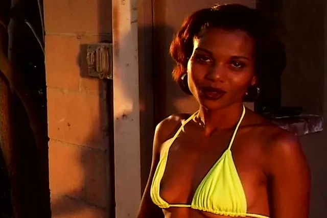 Slim Ebony Babe Gets a Facial From Her Dreams