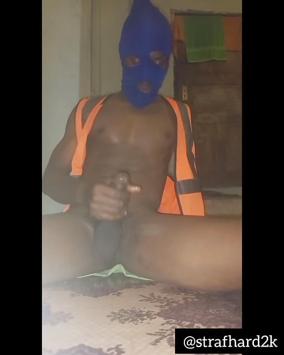 Big black dick masturbate and cream all over