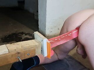 Red Dildo fucks my ass