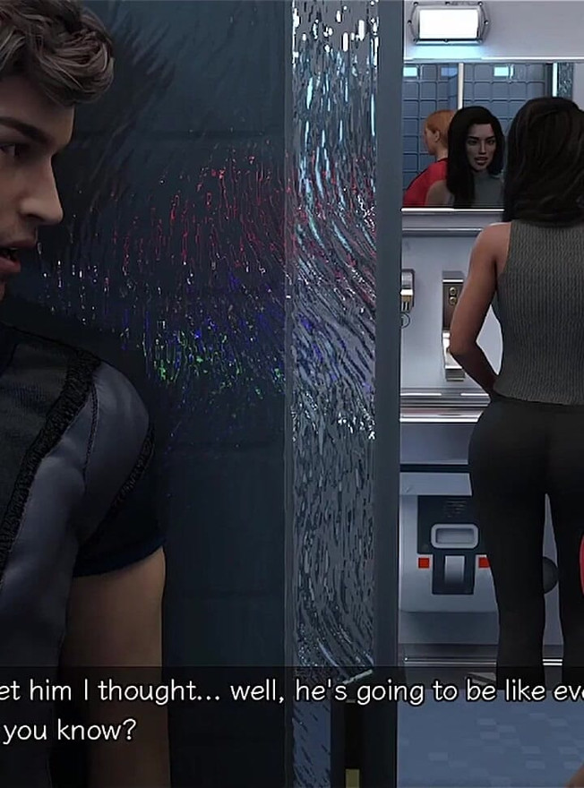 Stranded in Space - Nearly Caught by Big Tits Indian MILF