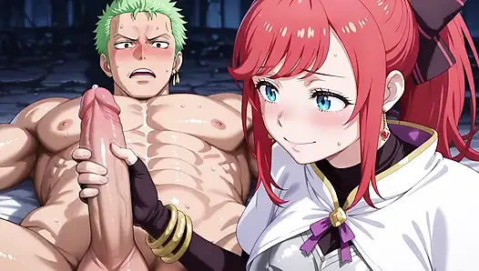 Zoro (op) x theresia (rezero) yapay zeka