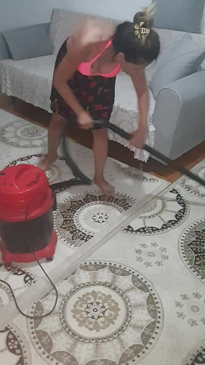 We're having a secret affair with the cleaning lady.