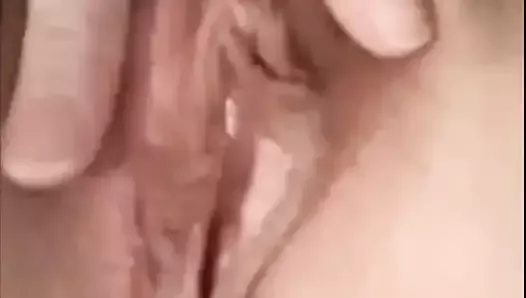 wife plays with pussy for camera
