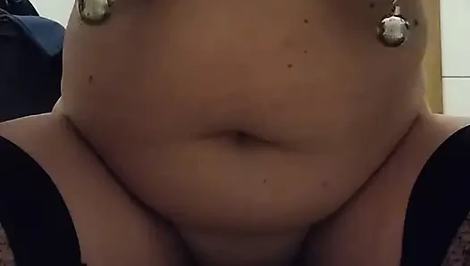 On my Master's orders, I torture my cunt and nipples with clamps and weights, while fucking dildo. I love serving my Master