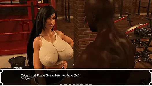 Tifa's Dark Heaven: Asian Chick with Huge Tits Stretching Herself with the Coach Behind Her Man's Back - Episode 13