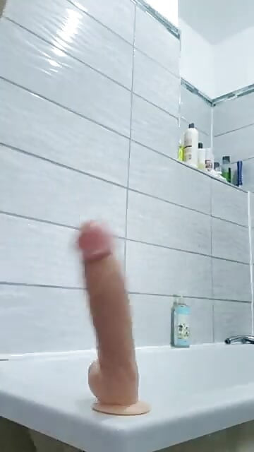 Anal dildo playing