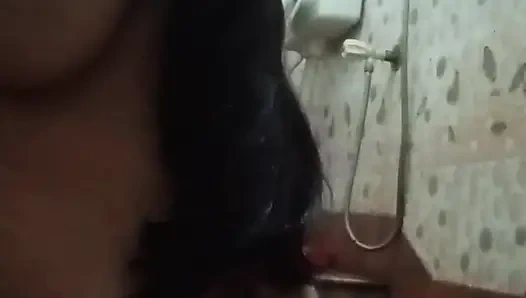 Bengali house wife fingering, breast milk and bathing video