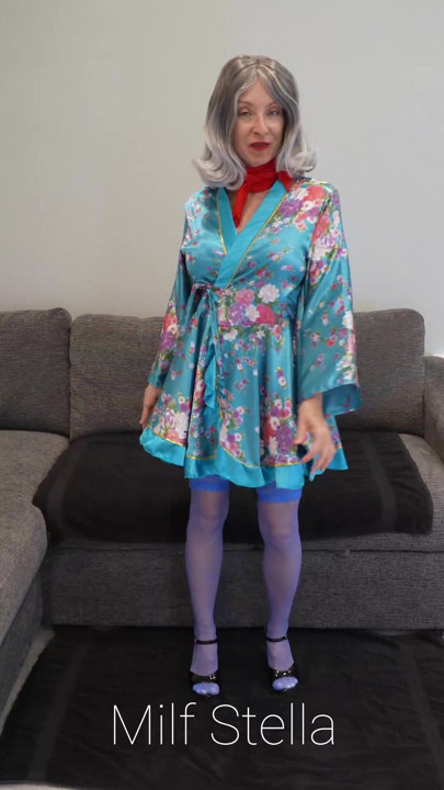 Betty In A Robe & Scarf