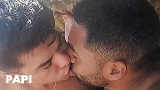 Athuel & Saul Fuck On The Beach While The Water Hits Them Giving Them Some Extra Excitement - PAPI